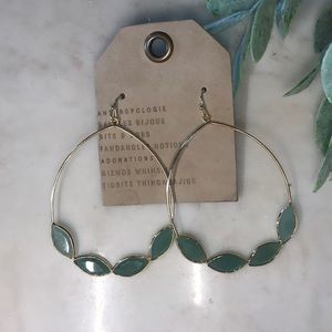 Anthropologie- Emerald City Earrings